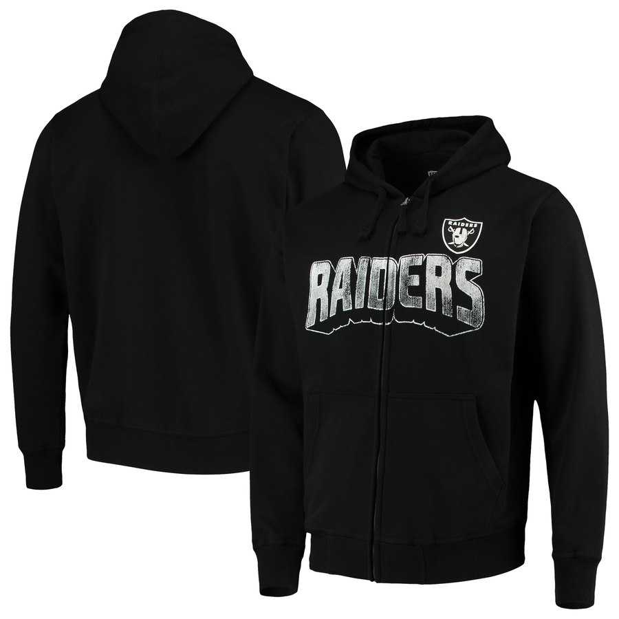 Men's Oakland Raiders G III Sports by Carl Banks Perfect Season Full Zip Hoodie Black,We sell and wholesale Men's Oakland Raiders G III Sports by Carl Banks Perfect Season Full Zip Hoodie Black on line form chian!